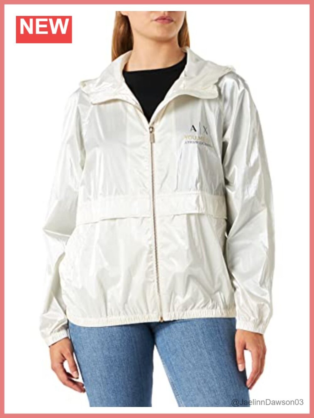 Laminated Recycled Polyamide Windbreaker Jacket Quilted Hooded